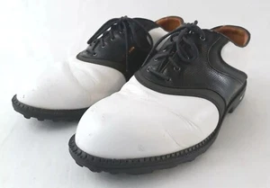 Vintage Nike Golf Kempshall Last Leather Shoes Mens 7 White - Picture 1 of 9