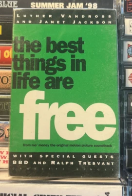 New Luther Vandross Janet Jackson Best Things In Life Are Free Cassette Single - Image 1 of 2