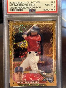 2023 Topps Gilded Masataka Yoshida Gold Etch Wave /50 #23 PSA 10 GEM MINT RC - Picture 1 of 3