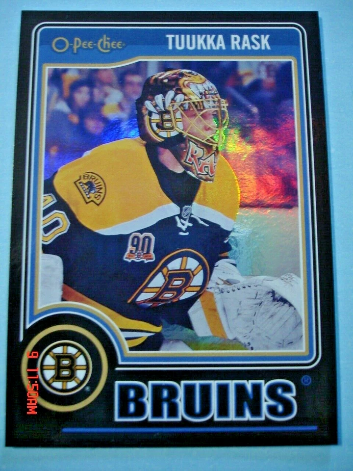 2014-15 O-Pee-Chee "Black Rainbow" Parallel # 151 Tuukka Rask SP!  (059/100) - Image 1 of 2