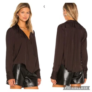 Top Capucha Free People Marrón Brillante NUEVO Talla Pequeña - Imagen 1 de 8