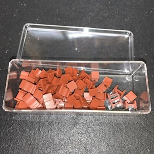 Vintage 1980 RISK Board Game Brown Army Replacement Parts 63 Pieces - Picture 1 of 3