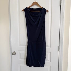 Theory Dress Size 2 Blouson Silk Trisica Lifestyle Blue - Picture 1 of 8