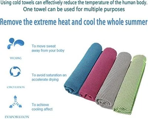 4PACK Cooling Towel Ice Towel Neck Wrap For Sports Running Jogging Gym Chilly. - Picture 1 of 22