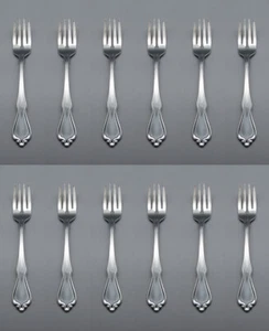 Oneida Silverplate Croydon Fish Forks - Set of Twelve NOS USA Made - Bild 1 von 3