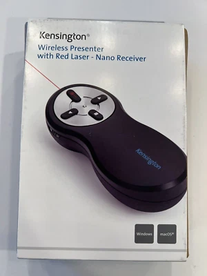 Kensington Wirless Presenter w Red Laser Nano Receiver NEW - Image 1 of 2