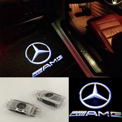 For Mercedes CLK W208 W209 Car Door Projector LED light Kit 2001-2009 AMG - Image 1 of 4