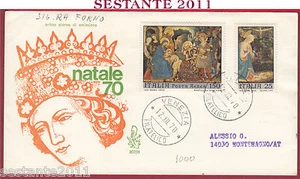 ITALIA FDC VENETIA 307 NATALE 70 '70 1970 ANNULLO VENEZIA Y761 - Imagen 1 de 1