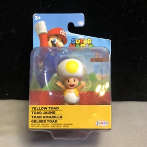(2022) Jakks Pacific 2" World Of Nintendo Super Mario "Yellow Toad" Figur (Neu in OVP) - Bild 1 von 1