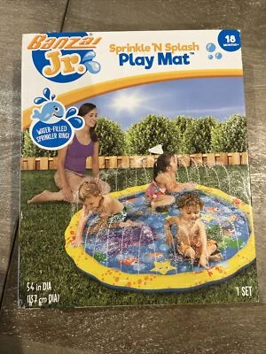 Banzai Inflatable Sprinkle 'N Splash Kiddie Play Mat Water Pool Sprayer NEW!!! - Image 1 of 2