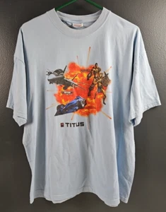 Titus Video Game Promotional Promo Shirt Adult XL Top Gun Barbarian Downforce - Picture 1 of 5