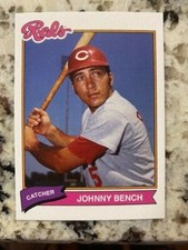 2020 TOPPS X SUPER 70s SPORTS BASE CARD CINCINNATI REDS JOHNNY BENCH #17