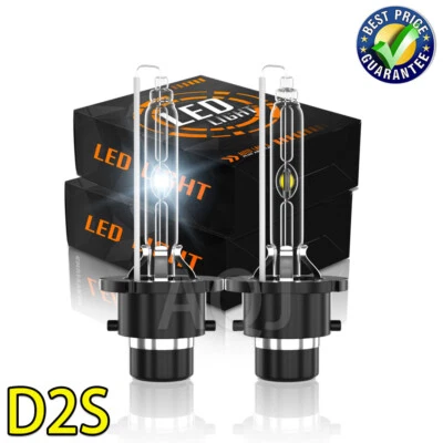 Front 6000K white HID Headlight Bulbs For Infiniti QX56 2004-2010 Low Beam Qty 2 - Image 1 of 4