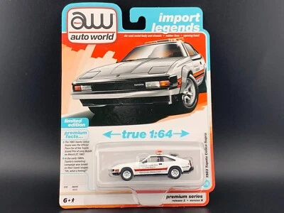Auto World 1983 Toyota Celica Supra Toyota GP De Long Beach AWSP166 B 1/64 - Imagen 1 de 4