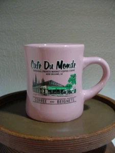 Cafe Du Monde Pink Diner Mug / New Orleans Louisiana / French Quarter 9 oz - Picture 1 of 5