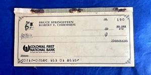 Bruce Springsteen - His Personal Blank Check Book 1979 with 10 Checks - Picture 1 of 6