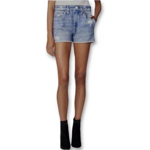 BLANKNYC Knit French Terry Printed Cut Off Denim Short sz M nwt - Picture 1 of 9