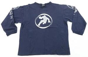 Rare Vintage AND1 Basketball Graphic Long Sleeve T Shirt 90s Navy Blue Youth XL - Picture 1 of 11