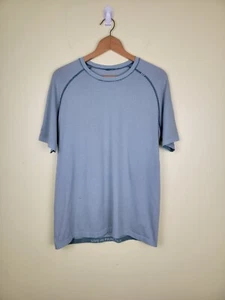 Men's M - LULULEMON Teal Striped Athletic Performance T Shirt - Picture 1 of 14