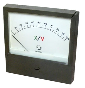 Ammeter 100uA ERA - Vintage panel meter - military [CZ]14 - Zdjęcie 1 z 8