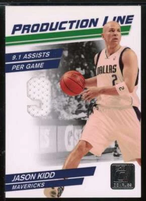 Jason Kidd Card 2010-11 Donruss Production Line Materials #45 /399 - Image 1 of 2