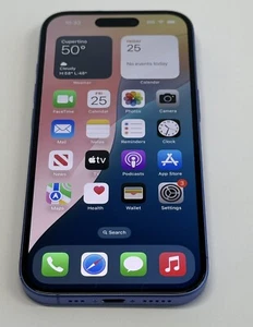 Apple iPhone 16 Sixteen 128gb A3081 Used Preowned Phone Smart Blue - Picture 1 of 17