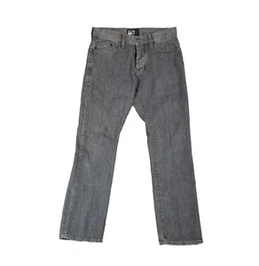 William Rast jeans men's 32x32 gray tapered straight button fly denim pants - Picture 1 of 15