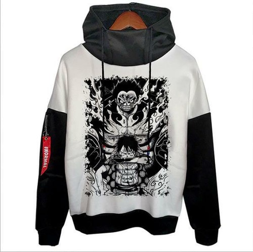 VETEMENTS Felpa con cappuccio One Piece Luffy Cosplay Anime