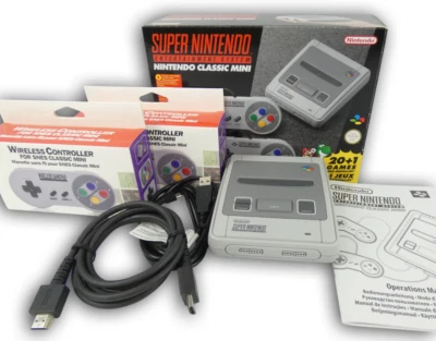 SNES Classic Mini Super Nintendo HDMI Original Nintendo Wireless Controller OVP - Bild 1 von 4