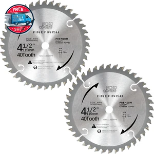 2X 4-1/2 Inch Wood Cutting Circular Saw Blade, 3/8" Arbor Ultra-Thi - Picture 1 of 12