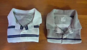 Gap Men's Medium Short Sleeve Polo Shirt LOT OF 2 Striped Excellent Condition  - Picture 1 of 6