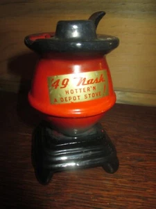 MCM Vintage '49 NASH Hotter'n A Depot STOVE Promotional ASHTRAY w/LID - 1940's - Picture 1 of 4