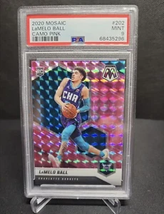 2020 Mosaic PSA 9 MINT Lamelo Ball Camo Pink 202 Rookie Hornets RC Panini NBA - Picture 1 of 2