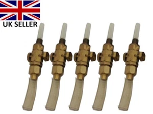 5 x BSA TRIUMPH 1/4" X 1/8" FUEL TAP SOLID BRASS - MULTIBUY - Picture 1 of 2