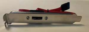 1 Port USB2.0 to Motherboard Mainboard eSATA 18 inch Cable Adapter - Picture 1 of 4