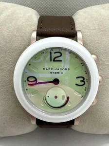 Marc Jacobs Riley NDW2T Women Brown Leather Analog Dial Hybrid Smartwatch AEA044 - Picture 1 of 11