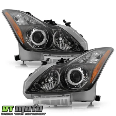 For 2008-2015 Infiniti G37/Q60 Coupe|Convertible Black Projector Headlights Pair - Image 1 of 4