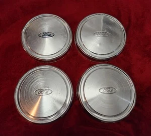 1968 Ford Mustang Dish Hubcaps 1969 Wheel Covers 1970 - Picture 1 of 1