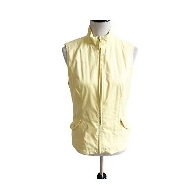 EP Pro女式黄色高尔夫背心中号涤纶尼龙户外 — 第 1/4 张图片