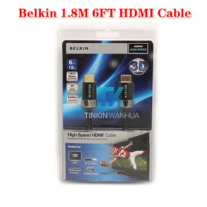 For Belkin 1.8M 6FT HDTV High-Speed HDMI Cable w/ Ethernet 4K Audio Video Cable - Picture 1 of 3