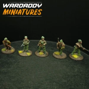 Well Painted 28mm Bolt Action British Commandos ×5 VV3 METAL Ww2 Wargames Foundr - Picture 1 of 4