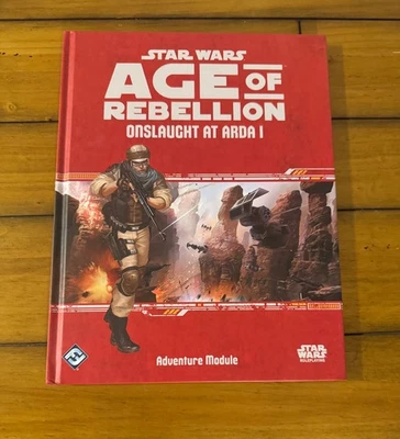 Star Wars RPG Age of Rebellion: Onslaught At Arda Adventure Module Hardcover - Image 1 of 2