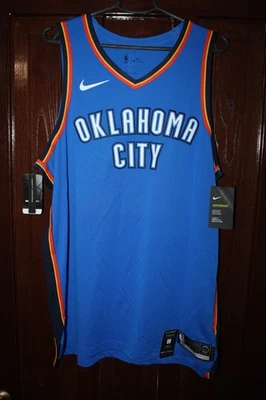 BNWT Oklahoma City Thunder Authentic Vaporknit Blue Blank shirt jersey size XL - Image 1 of 4