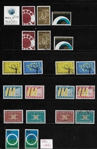 WC1_6519. NIEDERLANDE. Wertvolles Lot von Sets 1962-1963. MLH & Gebraucht - Bild 1 von 1