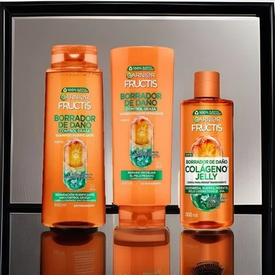 Kit Garnier Fructis Borrador De Daño Rutina Control Grasa - image 1 of 4
