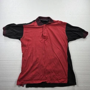Polo Greg Norman uomo media rossa nera 100% cotone golf squalo vintage anni 90 - Foto 1 di 14