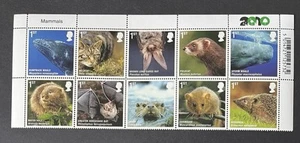 GB 2010 MNH Action for Species Mammals Stamp Set Top Margins 1st Class Stamps - Picture 1 of 2