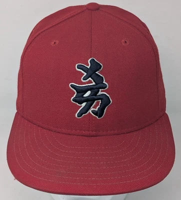 Винтажная шерстяная кепка New York Yankees кандзи 7 1/4 New Era США японский логотип - Изображение 1 из 4