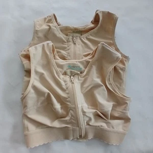 Lote de 2 Sujetador Ajustable Compresión Recuperación Marena XL Beige Cremallera Post Cirugía - Imagen 1 de 13