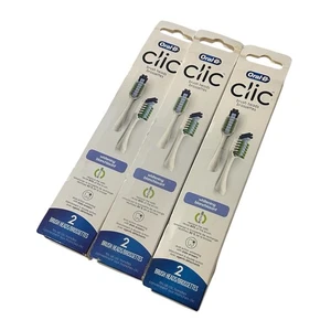 Oral-B Clic Whitening Manual Toothbrush Refills - White - 2 Per Box 3 Boxes New - Picture 1 of 2